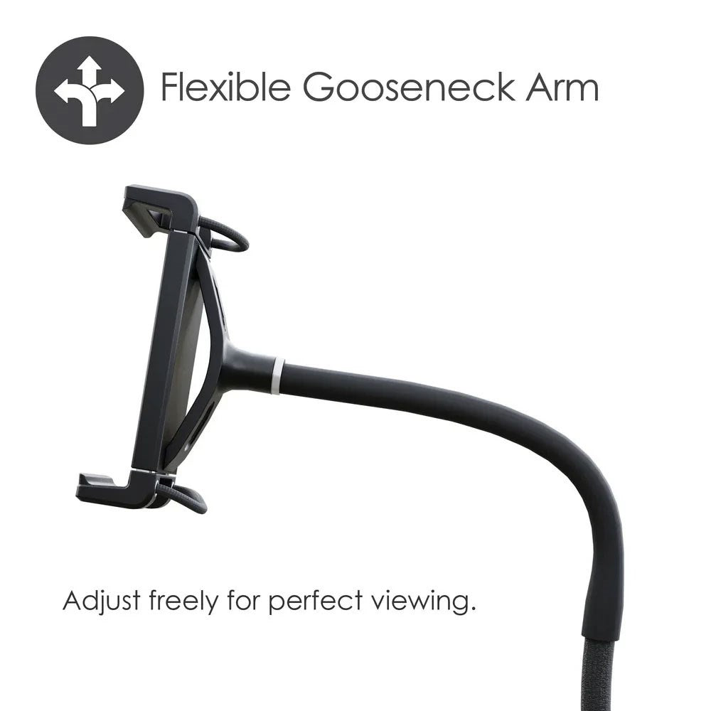 Desire2 Gooseneck Nettbrettholder for Bord - Formbar - Svart