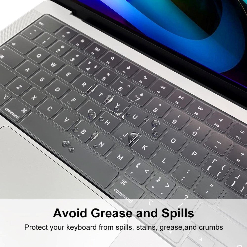 MacBook Pro 14/16" M5/M4/M3/M2/M1 (2026-2021) ENKAY Anti-Glare Skjermbeskytter - Nordisk/EU Tastatur Gjennomsiktig