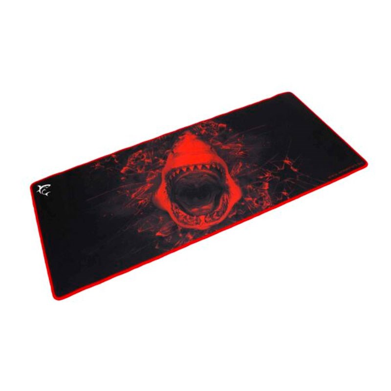White Shark SKYWALKER XL Gaming Musematte - 800 x 350 mm - Svart / Rød