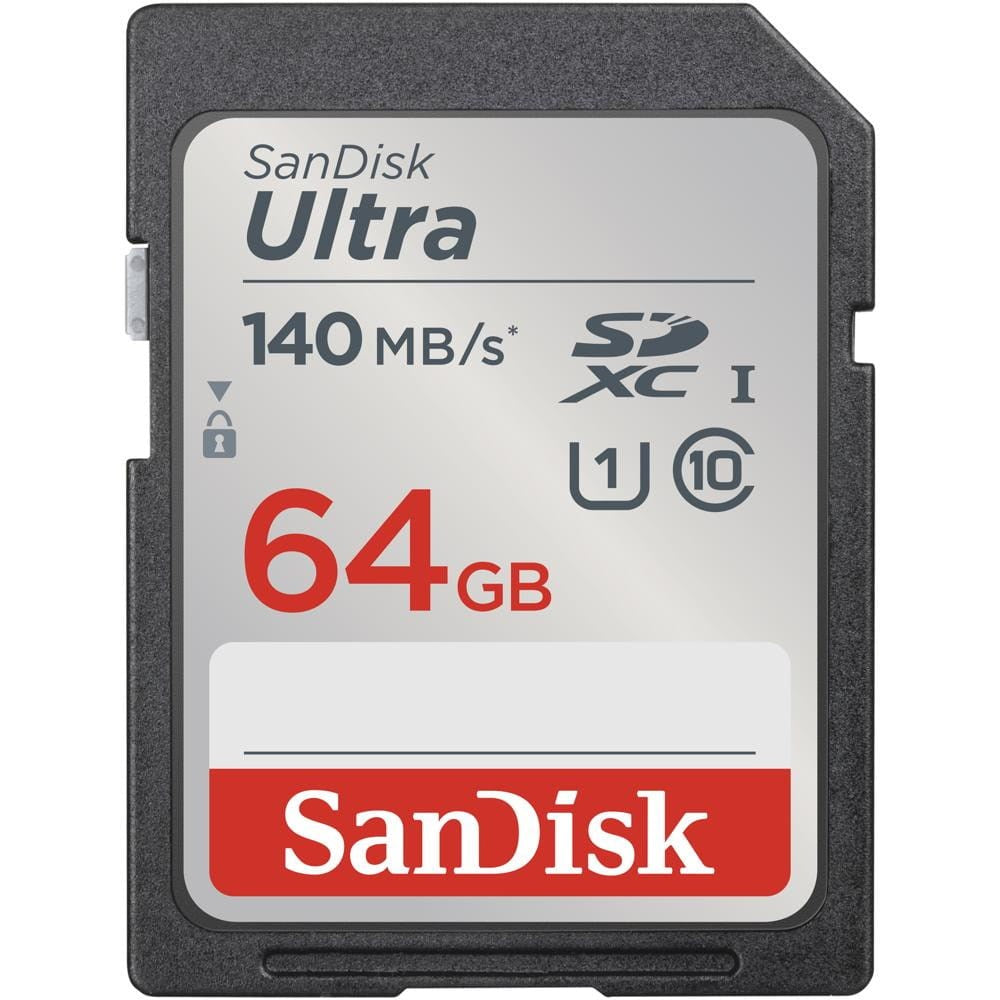 SanDisk 64GB Ultra Micro SDXC Minnekort - 140MB/s - Svart