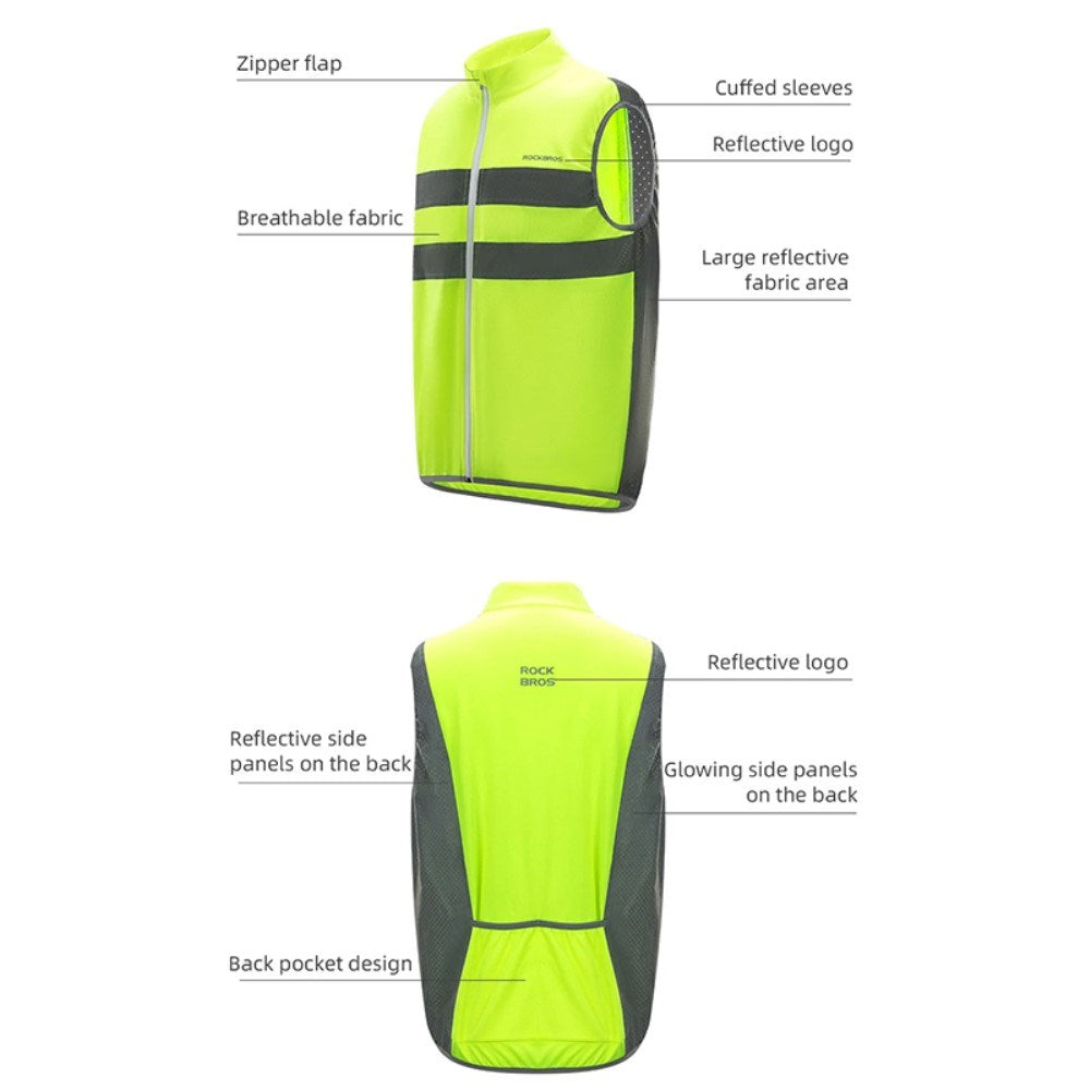 Refleksvest - Størrelse XXL - Gul