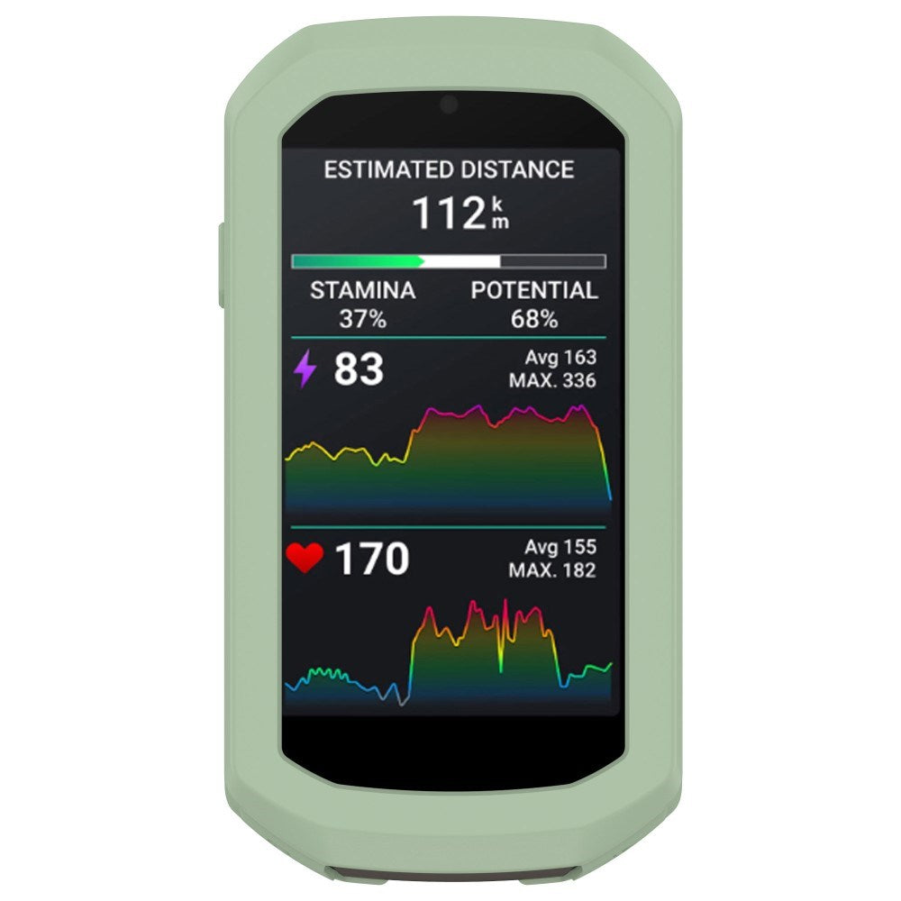 EIDERWOOD Garmin Edge 1050 Silikon Sykkel Computer Deksel - Lysegrønn
