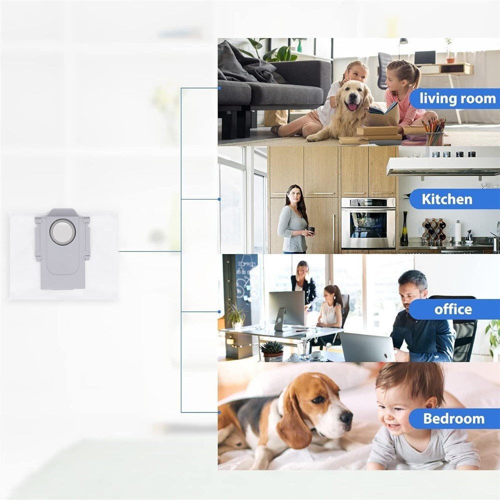 Støvsugerpose til Roborock Q5 Pro / Q7 Max / Q8 Max / Q8 Max+ / S7 MaxV / S7 / S8 Pro Ultra / S8 Robotstøvsuger - Hvit