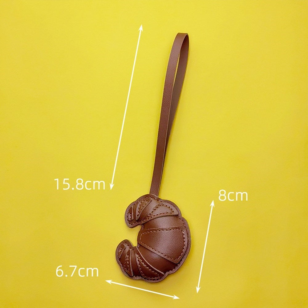 Veskeanheng - Croissant i Kunstskinn - Lys Brun
