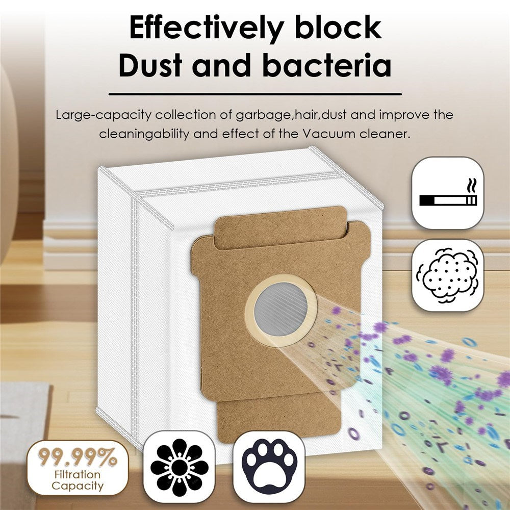 Støvsugerpose for iRobot Roomba Combo / 105 / 205 / 405 Plus / 505 Plus Robotstøvsuger – Hvit