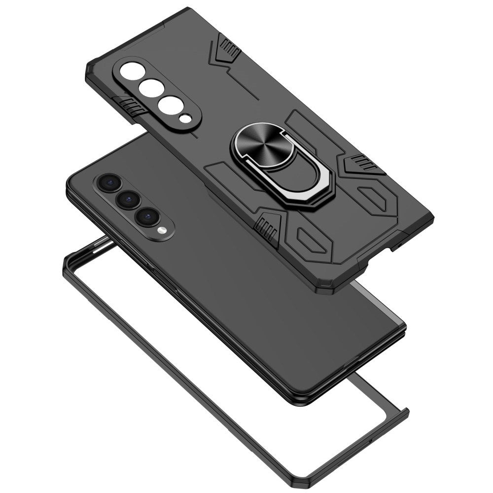 EIDERWOOD Samsung Galaxy Z Fold4 (5G) Håndverker Deksel med Kickstand - Svart
