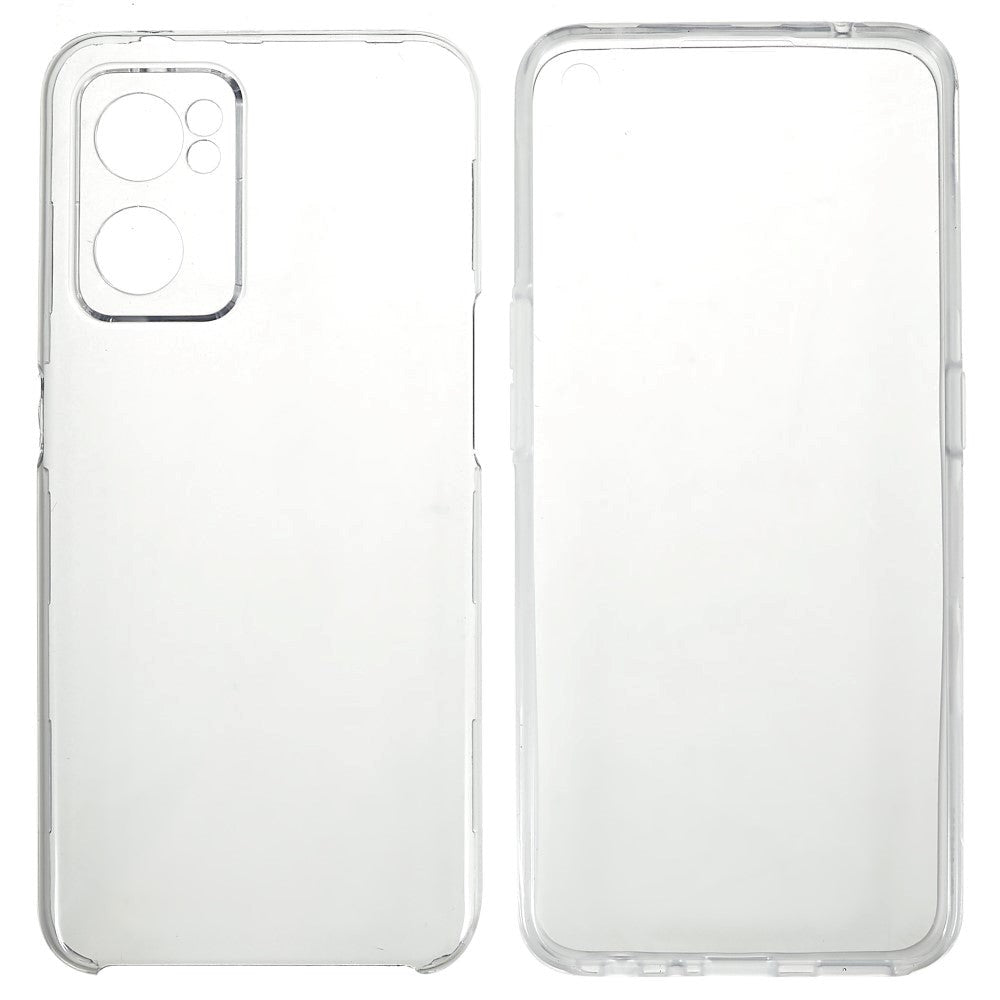 OPPO Find X5 Lite Fleksibelt Plast Deksel med Skjermbeskyttelse - Gjennomsiktig