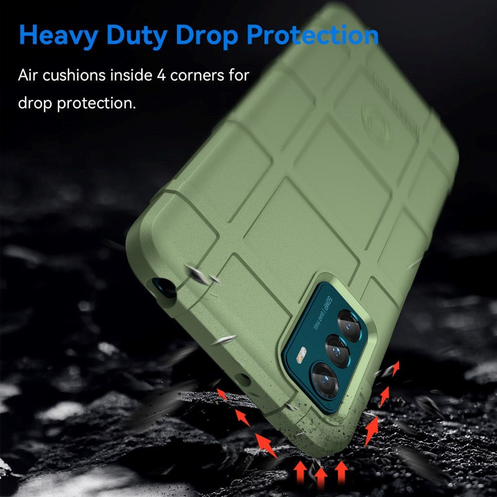 Motorola Moto G42 Rugged Shield Håndverker Deksel - Grønn
