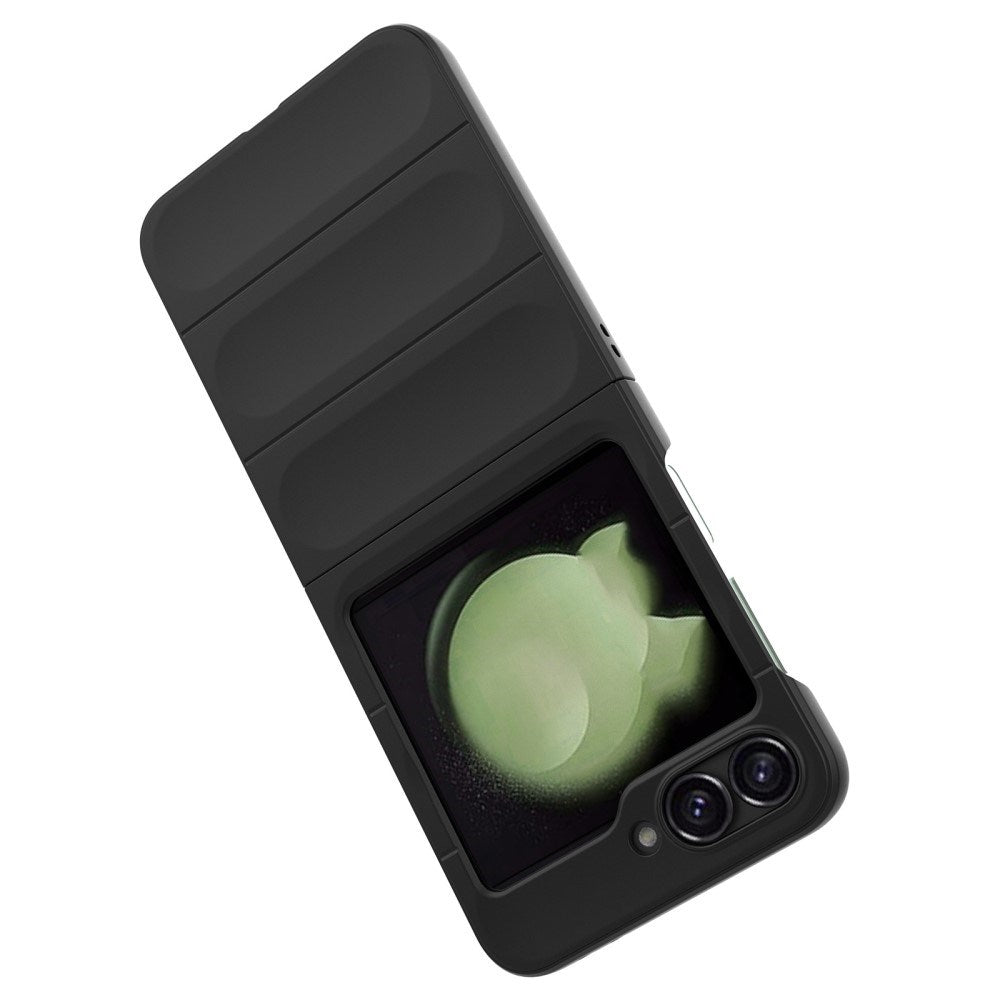 EIDERWOOD Samsung Galaxy Z Flip7 FE / Flip6 Fleksibelt Plastdeksel - Svart
