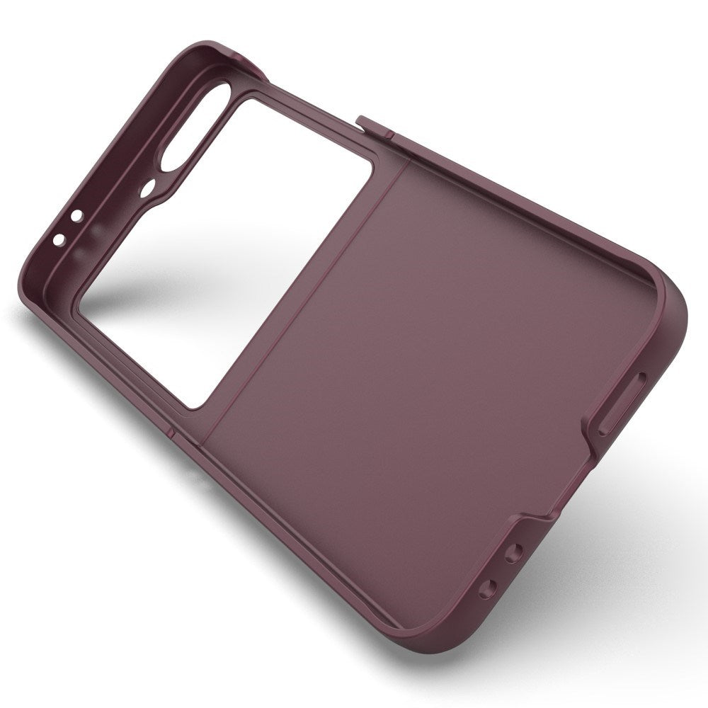 EIDERWOOD Samsung Galaxy Z Flip7 FE / Flip6 Fleksibelt Plastdeksel - Vinrød