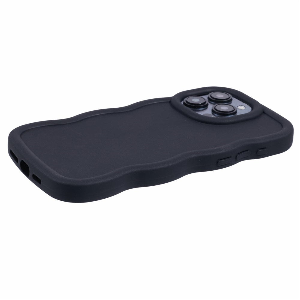 iPhone 15 Pro Max EIDERWOOD Fleksibelt Plast Wavy Deksel - Svart