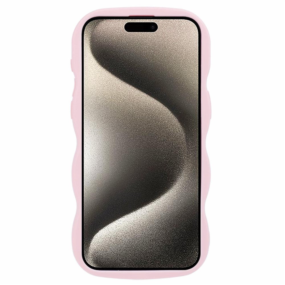 iPhone 15 Pro Max EIDERWOOD Fleksibelt Plast Wavy Deksel - Rosa