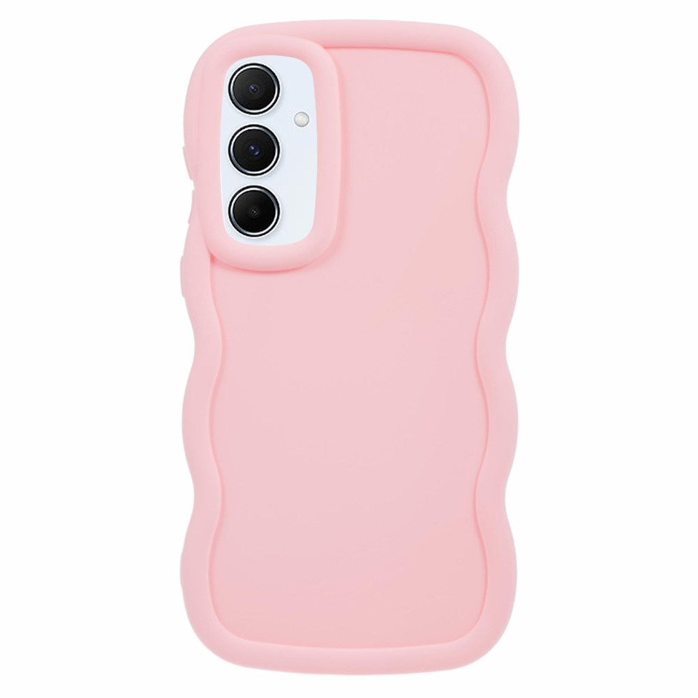 EIDERWOOD Samsung Galaxy A13 (5G) Fleksibelt Plast Wavy Deksel - Rosa
