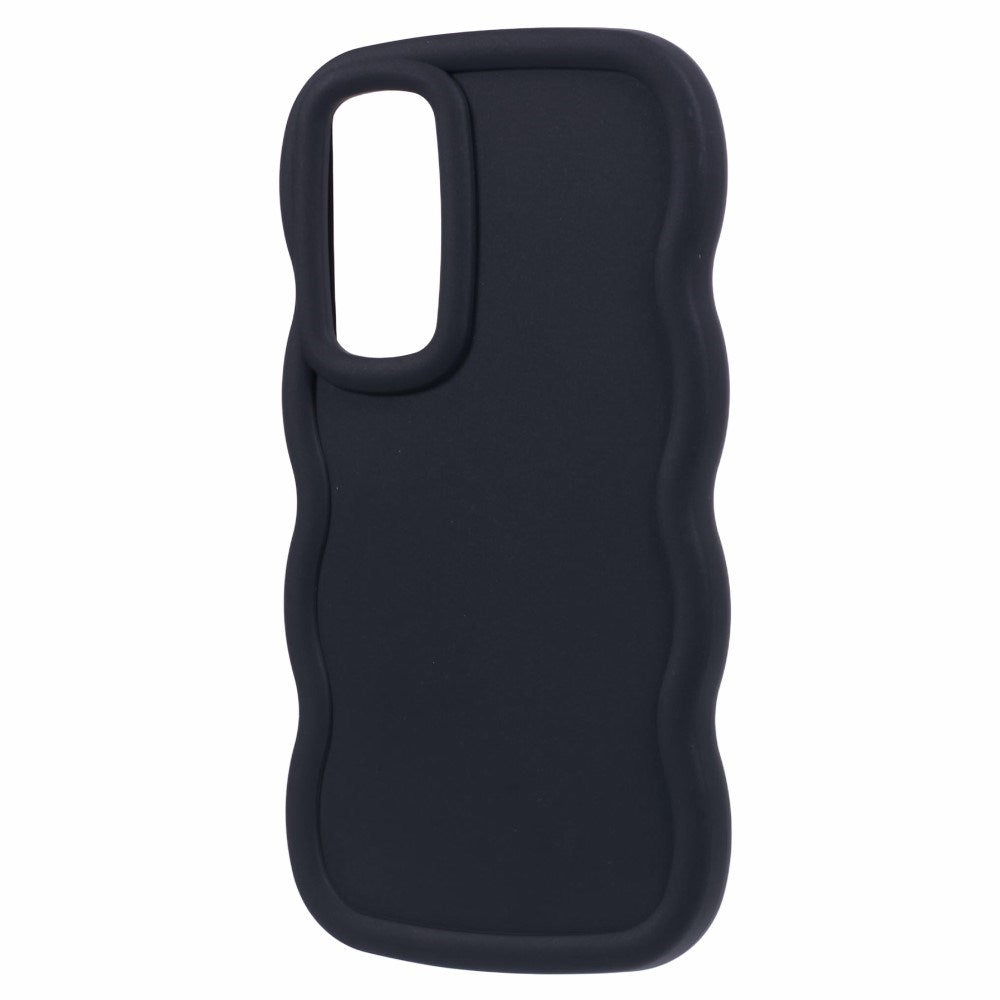 EIDERWOOD Samsung Galaxy A13 (5G) Fleksibelt Plast Wavy Deksel - Svart