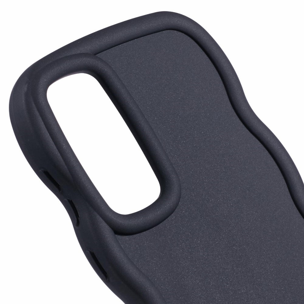 EIDERWOOD Samsung Galaxy A13 (5G) Fleksibelt Plast Wavy Deksel - Svart