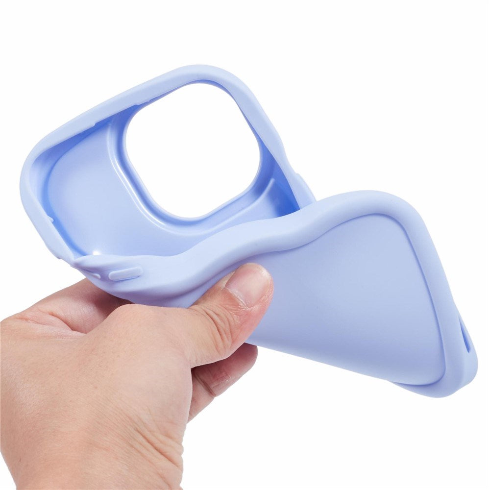 iPhone 15 Pro EIDERWOOD Fleksibelt Plast Wavy Deksel - Lilla