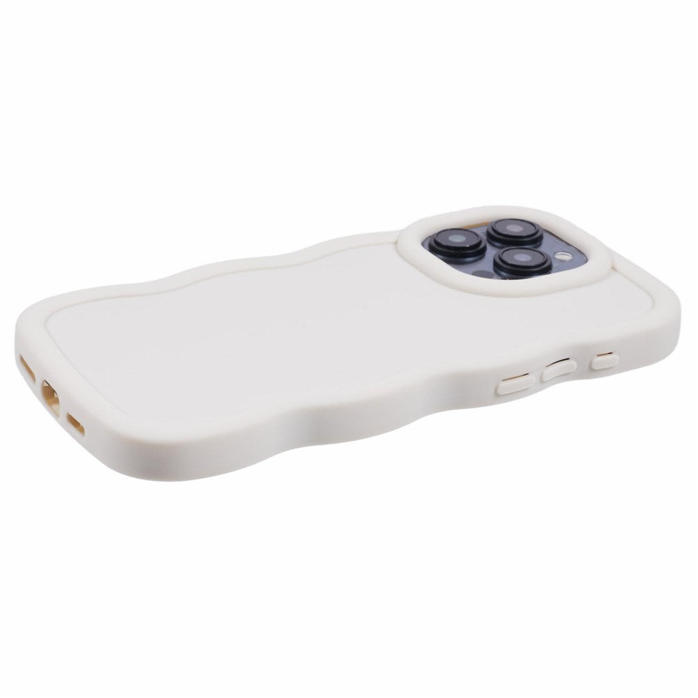 iPhone 12 / 12 Pro EIDERWOOD Fleksibelt Plast Wavy Deksel - Hvit