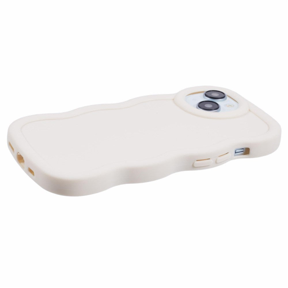 iPhone 13 EIDERWOOD Fleksibelt Plast Wavy Deksel - Hvit