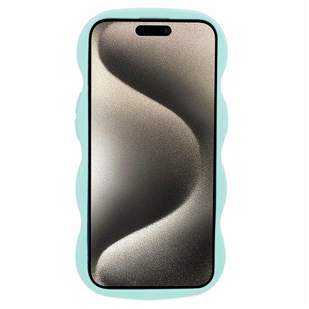 iPhone 13 EIDERWOOD Fleksibelt Plast Wavy Deksel - Blå