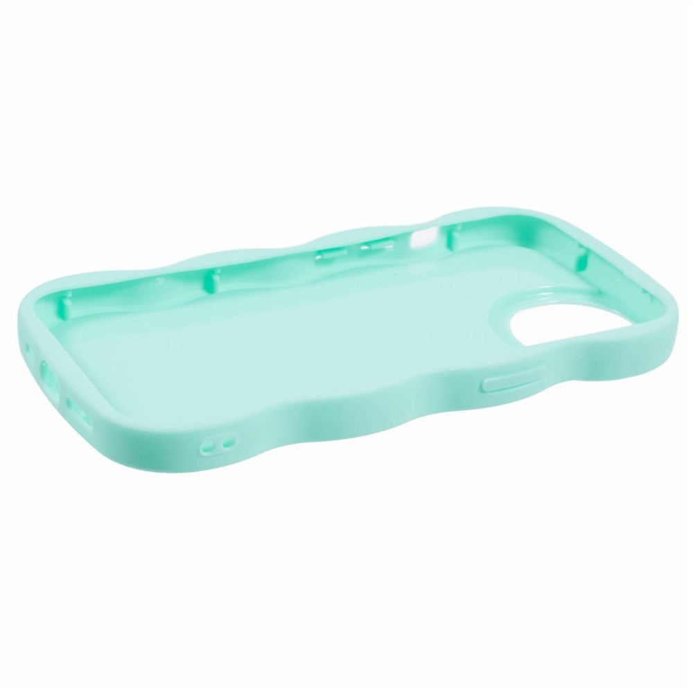 iPhone 13 EIDERWOOD Fleksibelt Plast Wavy Deksel - Blå