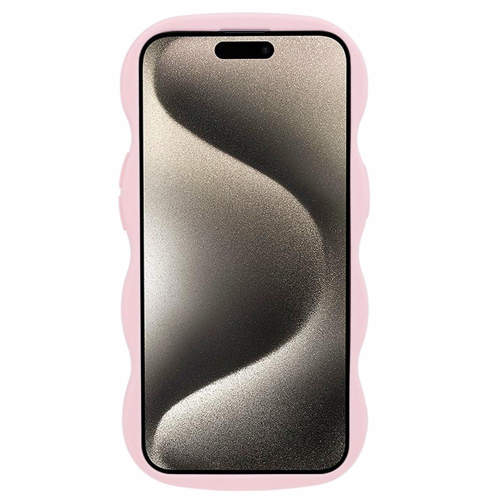 iPhone 13 EIDERWOOD Fleksibelt Plast Wavy Deksel - Rosa