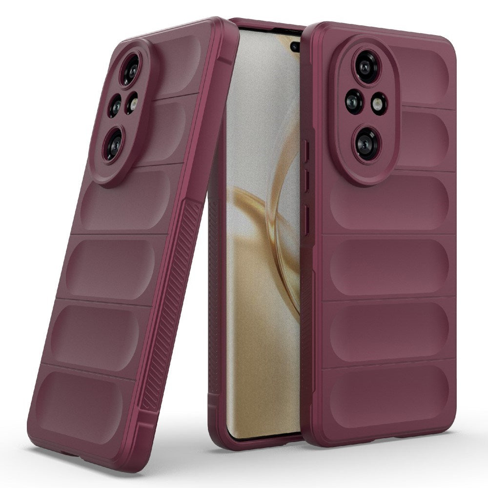 EIDERWOOD Honor 200 Pro (5G) Fleksibelt Plast Deksel - Mørkerød