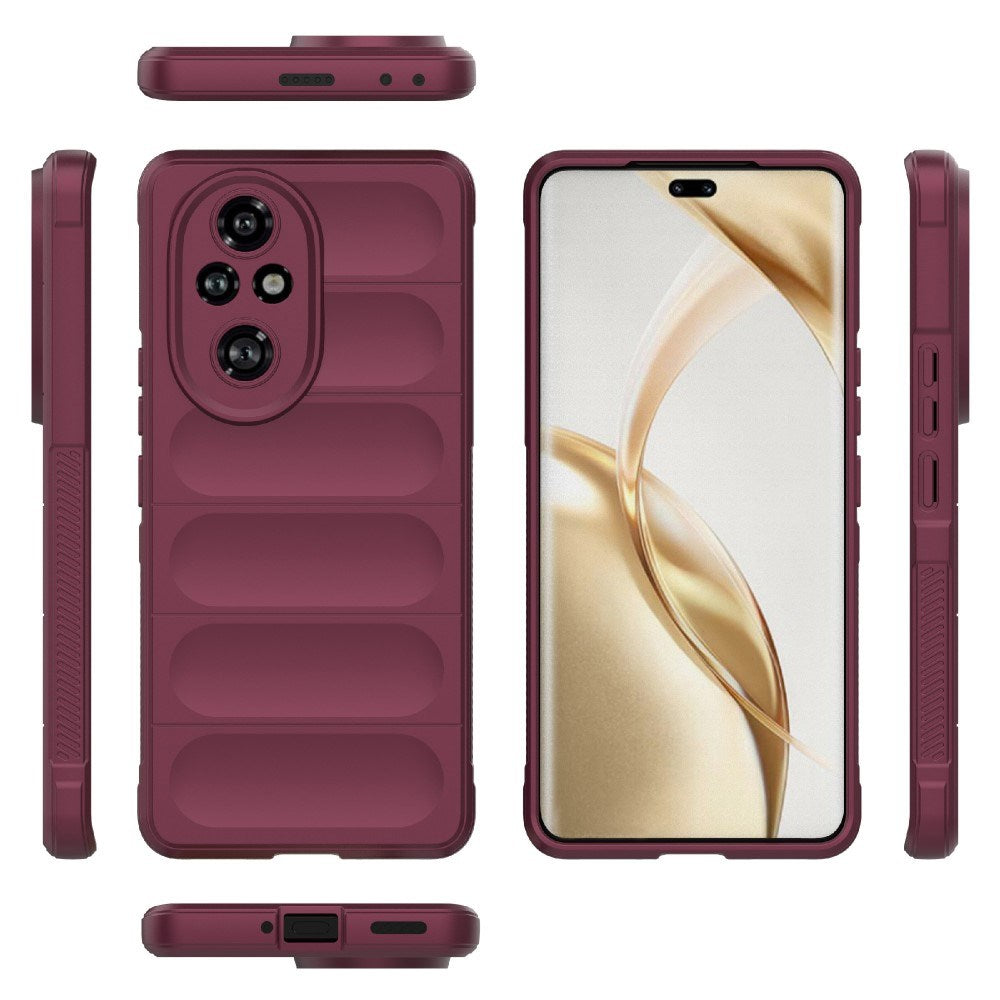 EIDERWOOD Honor 200 Pro (5G) Fleksibelt Plast Deksel - Mørkerød
