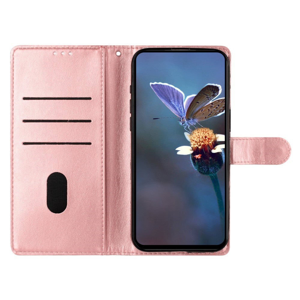 EIDERWOOD Samsung Galaxy S22+ (Plus) Kunstskinn Deksel med Lommebok og Gravering - Rose Gold
