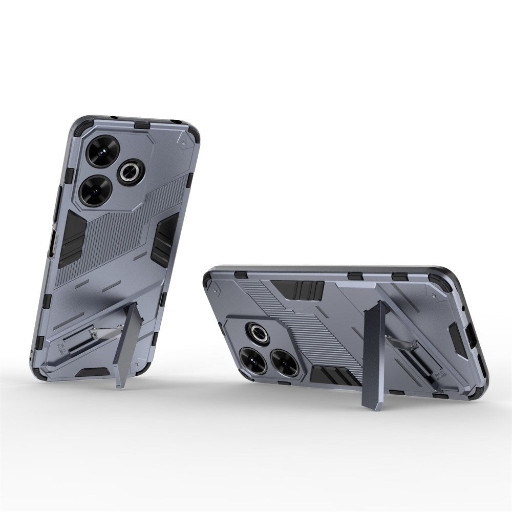 EIDERWOOD Xiaomi Redmi 13 Hybrid Deksel med Kickstand - Grå