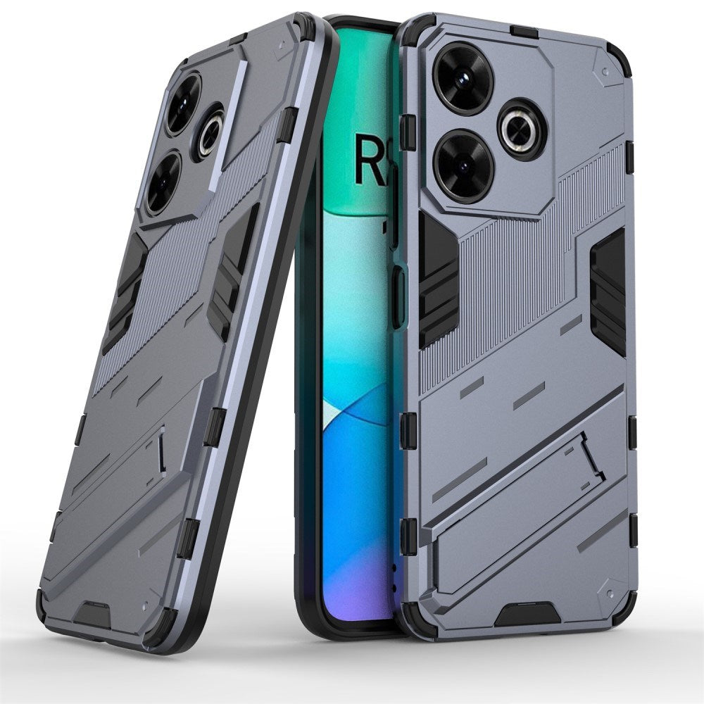 EIDERWOOD Xiaomi Redmi 13 Hybrid Deksel med Kickstand - Grå