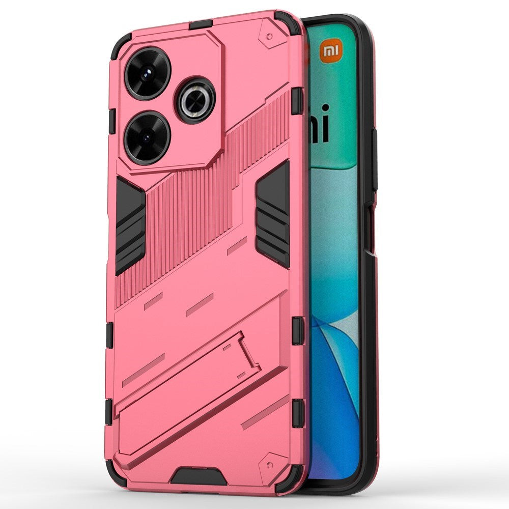 EIDERWOOD Xiaomi Redmi 13 Hybrid Deksel med Kickstand - Rosa