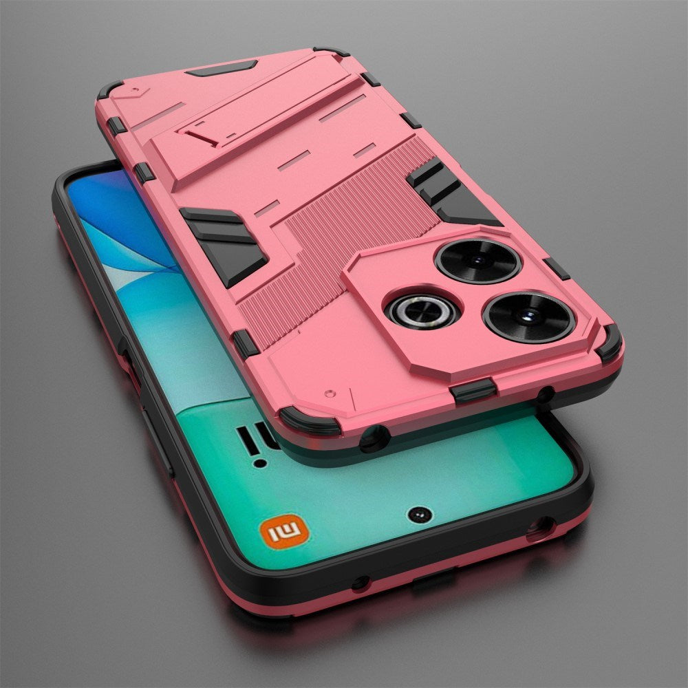 EIDERWOOD Xiaomi Redmi 13 Hybrid Deksel med Kickstand - Rosa