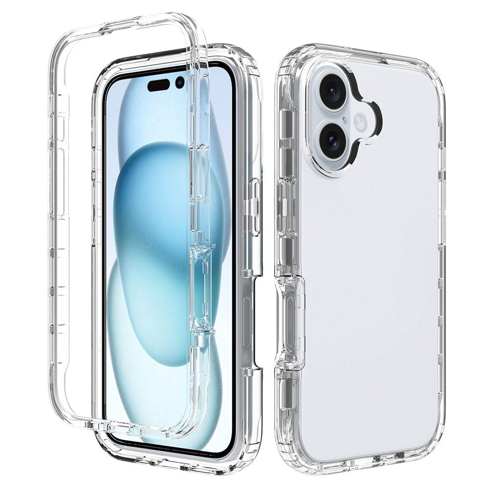 EIDERWOOD iPhone 16 2-in-1 Støtdempende Plastdeksel - Gjennomsiktig