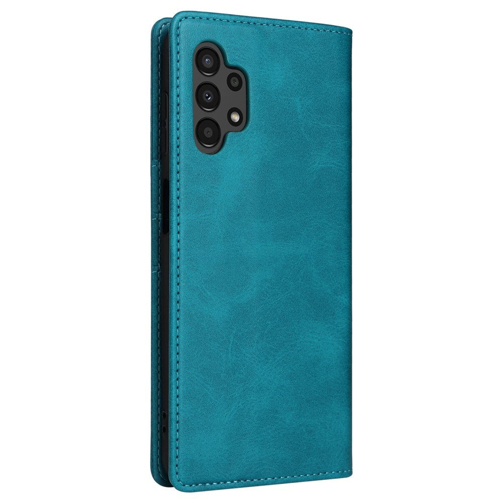 EIDERWOOD Samsung Galaxy A13 (4G/5G) / A04s / M13 Kunstskinn Flip Deksel m. Kortholder & Ståfunksjon - Blå