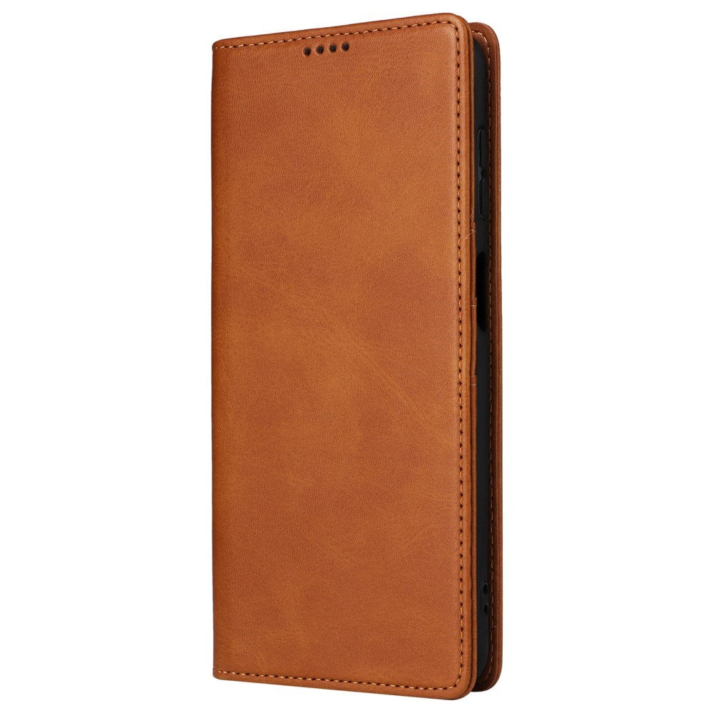 EIDERWOOD Samsung Galaxy A13 (4G/5G) / A04s / M13 Kunstskinn Flip Deksel m. Kortholder & Ståfunksjon - Brun