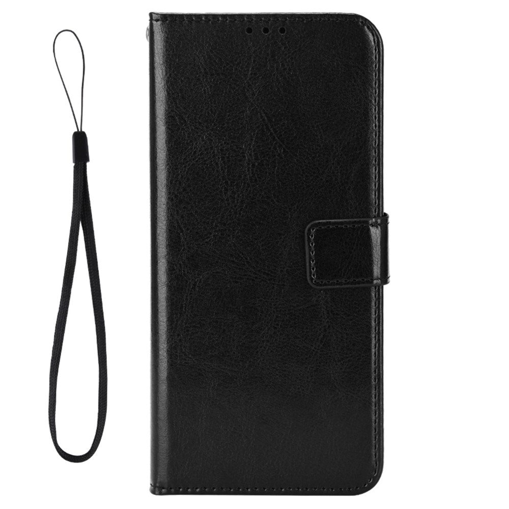 EIDERWOOD Motorola Edge 30 Ultra Kunstskinn Flip Deksel med Stativ & Lommebok - Svart