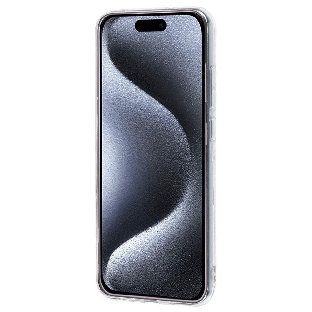EIDERWOOD iPhone 16 Plus Fleksibelt Plast Deksel med Marmordesign - Blå