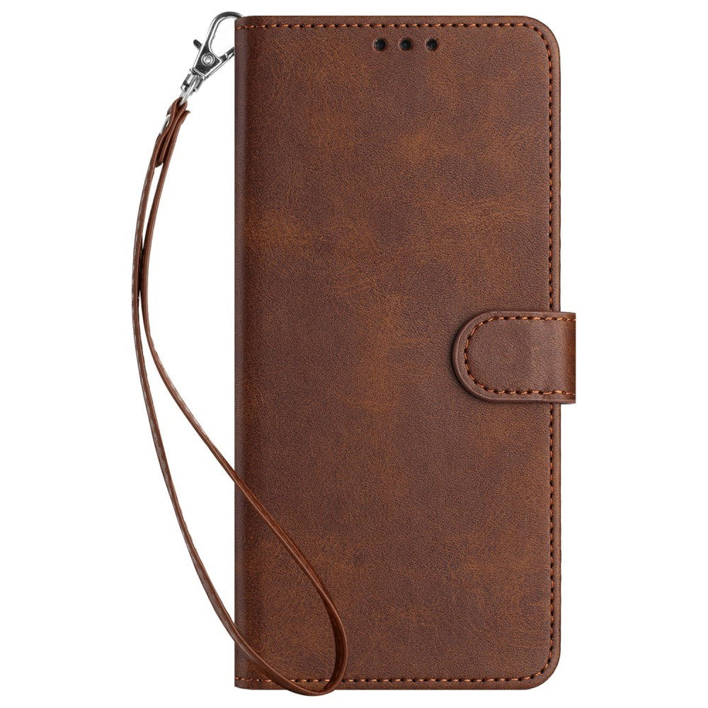 EIDERWOOD Motorola G85 (5G) Kunstskinn Deksel med stropp og lommebok - Brun