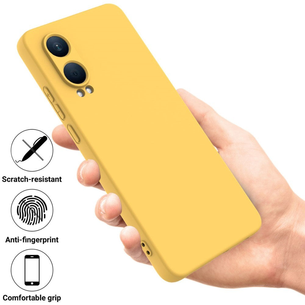 EIDERWOOD OnePlus Nord CE4 Lite (5G) Liquid Silikon Deksel m. Stropp - Gul