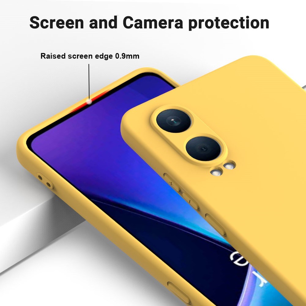 EIDERWOOD OnePlus Nord CE4 Lite (5G) Liquid Silikon Deksel m. Stropp - Gul