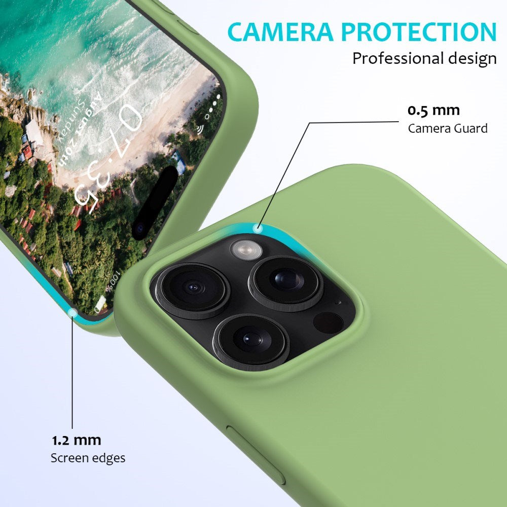 EIDERWOOD iPhone 16 Pro Max Fôret Silikon Deksel - Grønn