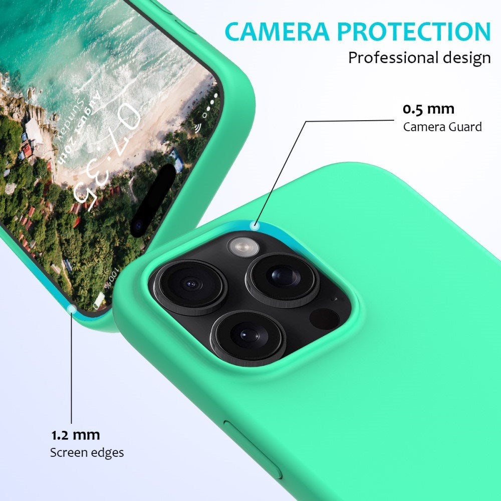 EIDERWOOD iPhone 16 Pro Max Fôret Silikon Deksel - Neongrønn