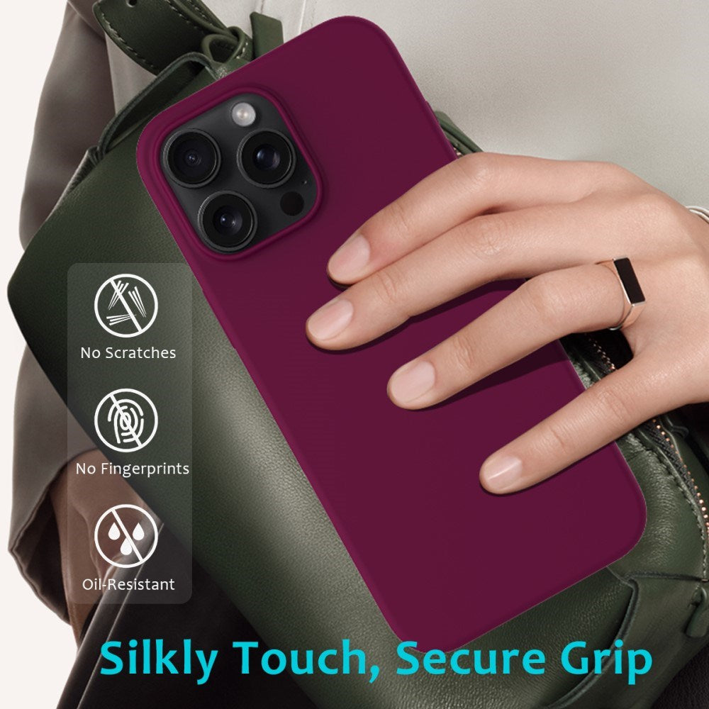 EIDERWOOD iPhone 16 Pro Max Fôret Silikon Deksel - Vinrød