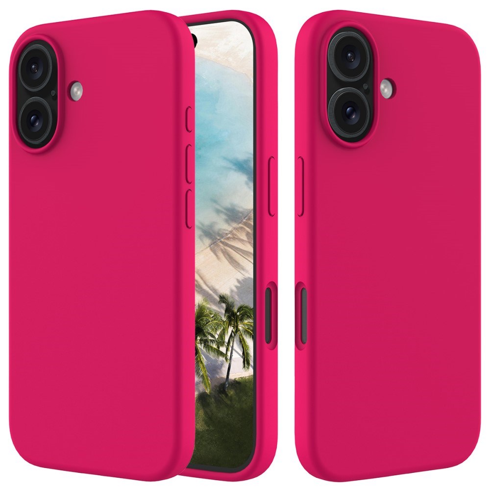 EIDERWOOD iPhone 16 Plus Fôret Silikon Deksel - Korallrød