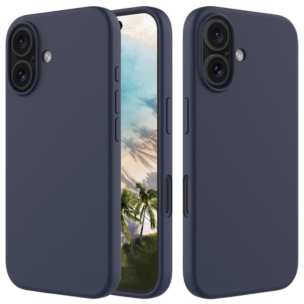 EIDERWOOD iPhone 16 Plus Fôret Silikon Deksel - Mørk Blå