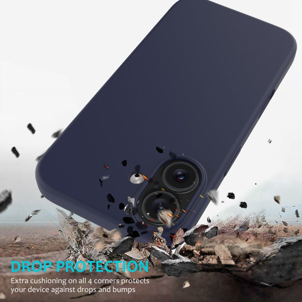 EIDERWOOD iPhone 16 Plus Fôret Silikon Deksel - Mørk Blå