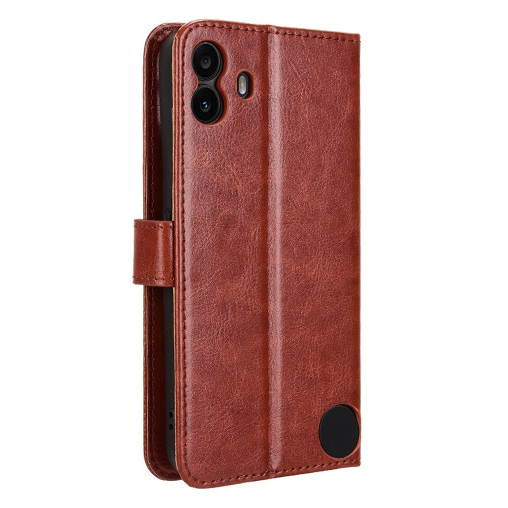 EIDERWOOD Nothing CMF Phone 1 Kunstskinn Flip Deksel m. Strop - Brun