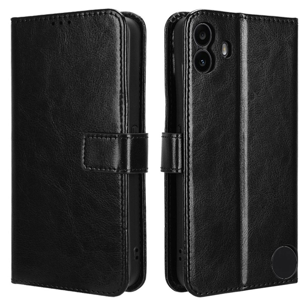 EIDERWOOD Nothing CMF Phone 1 Kunstskinn Flip Deksel m. Strop - Svart