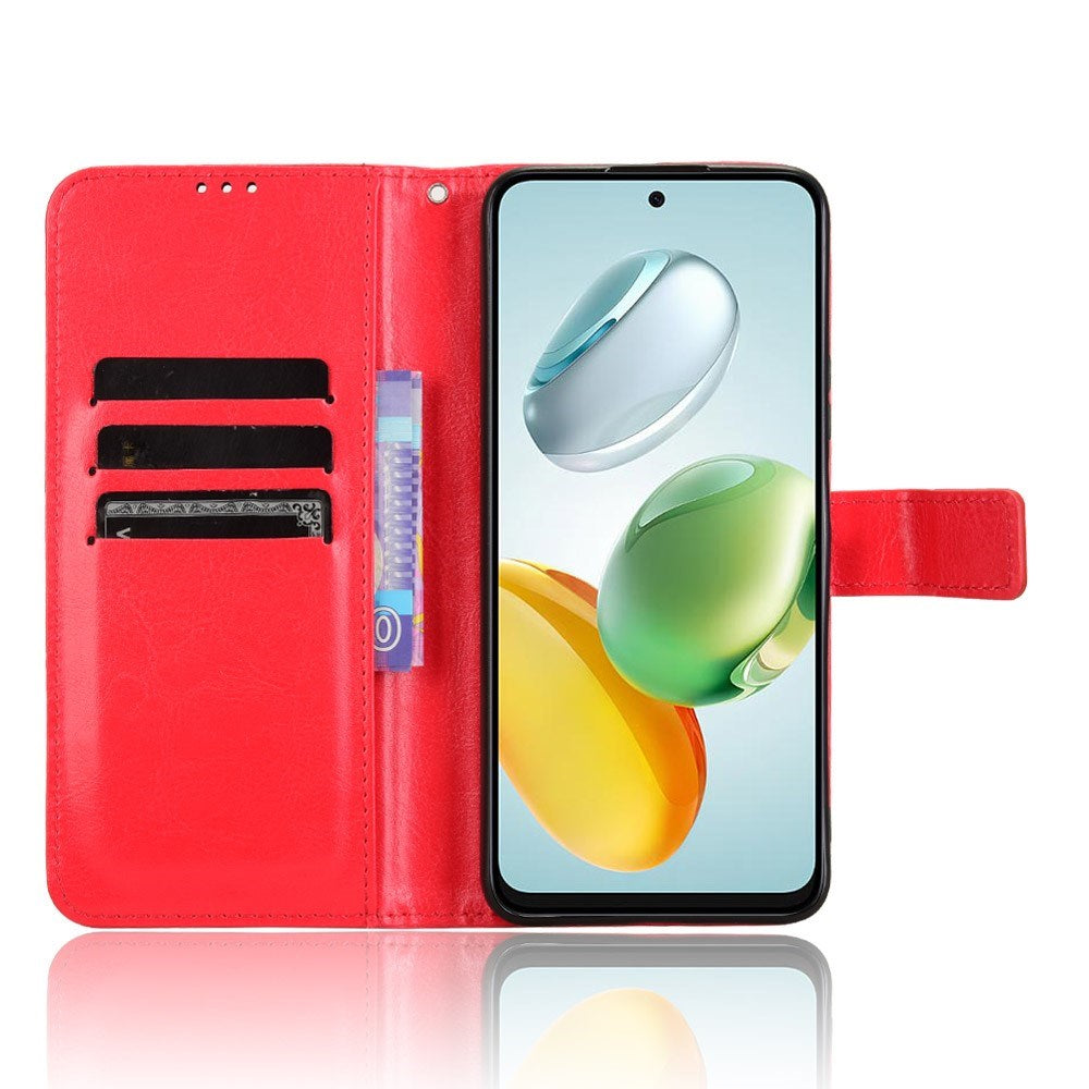 EIDERWOOD Honor 200 Smart Kunstskinn Flip Deksel m. Strop - Rød
