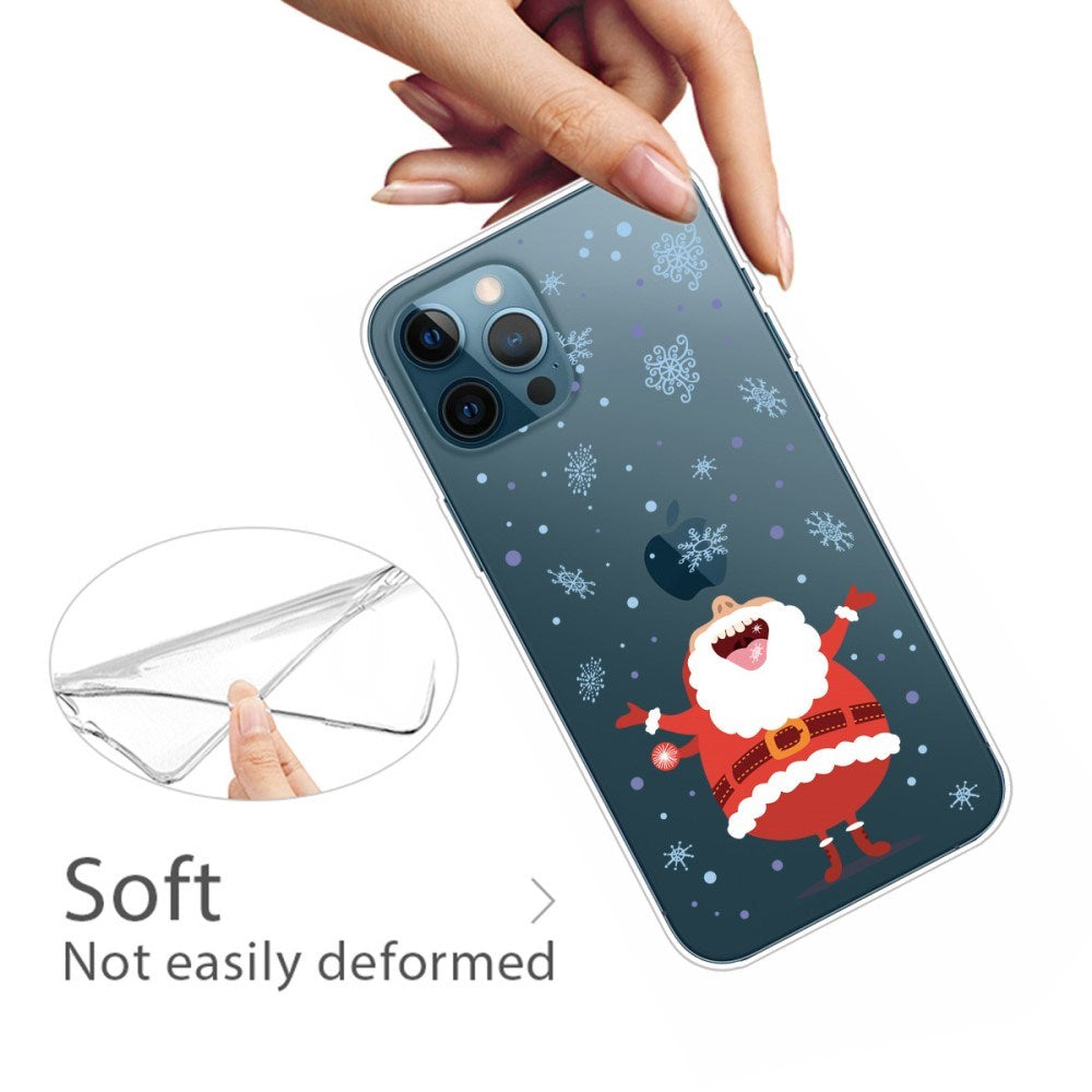 EIDERWOOD iPhone 16 Pro Fleksibelt Juledeksel i Plast - Julenissen &
Snøfnugg